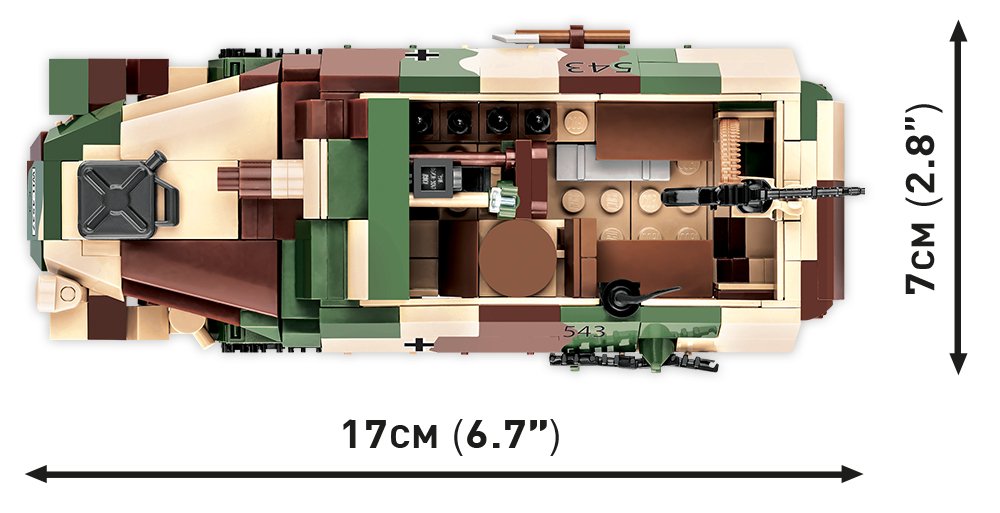 COBI Sd.Kfz. 251/9 "Stummel" Half-Track : Set #2283